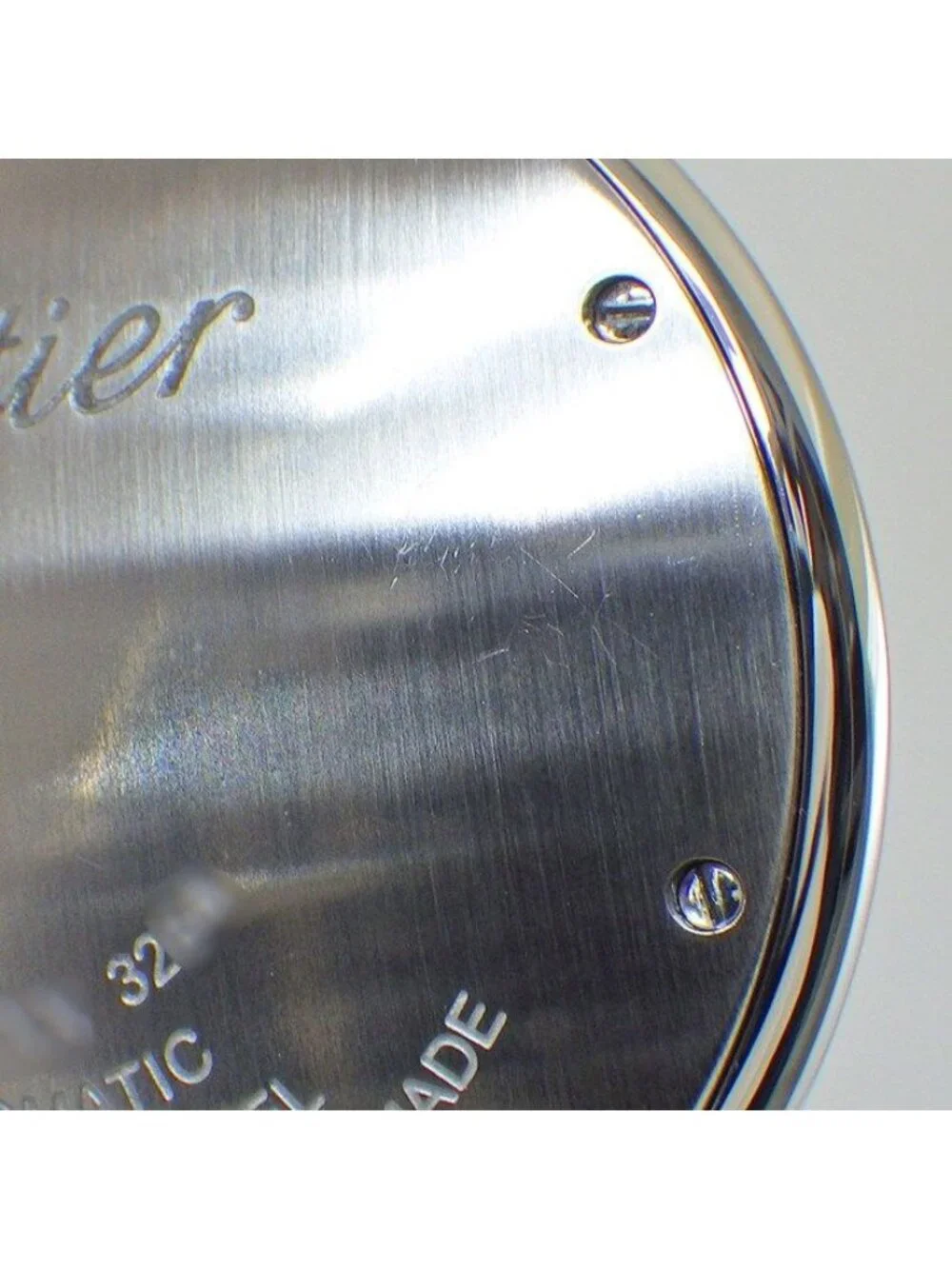 Cartier Watch Ballon Bleu MM Silver Guilloche Dial Roman Index SS Automatic